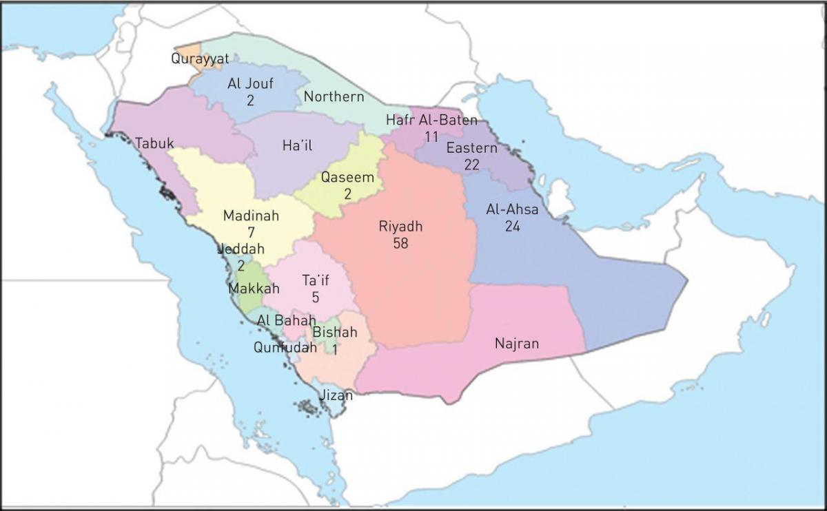 Kaart al ahsa, Saudi Araabia