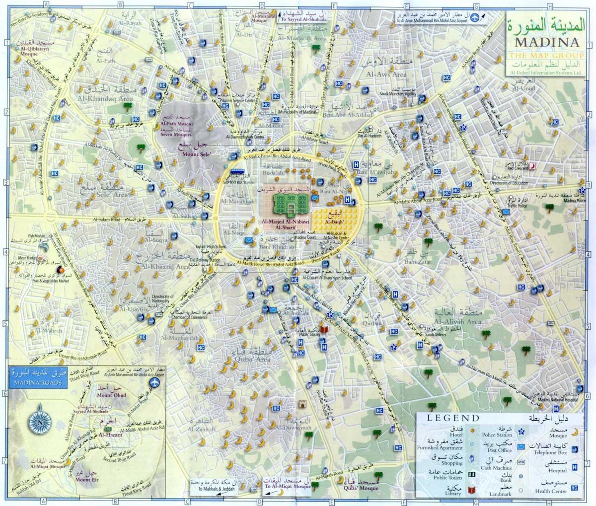 kaart madina munawara Saudi Araabia