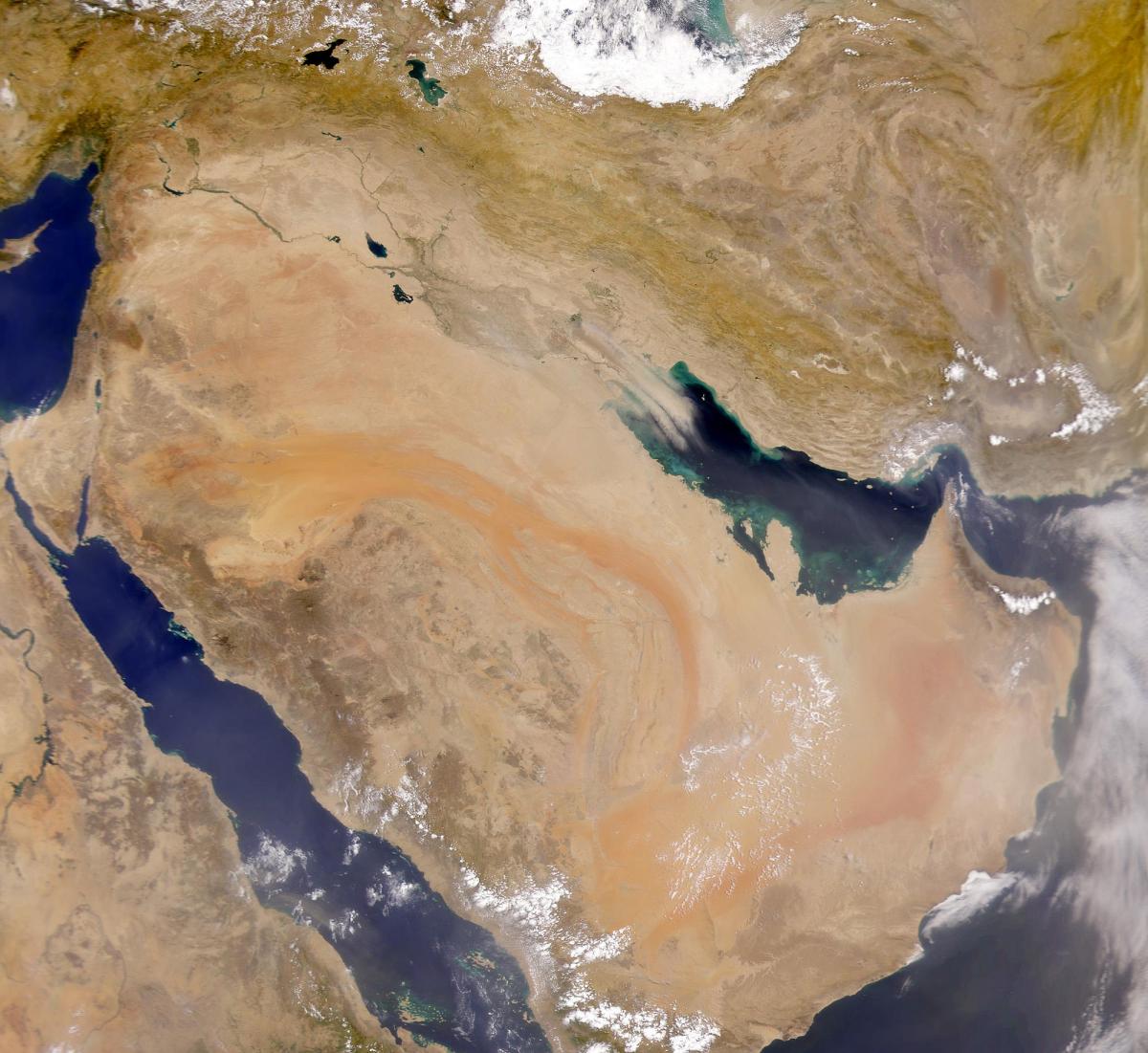Kaart Saudi Araabia satellite