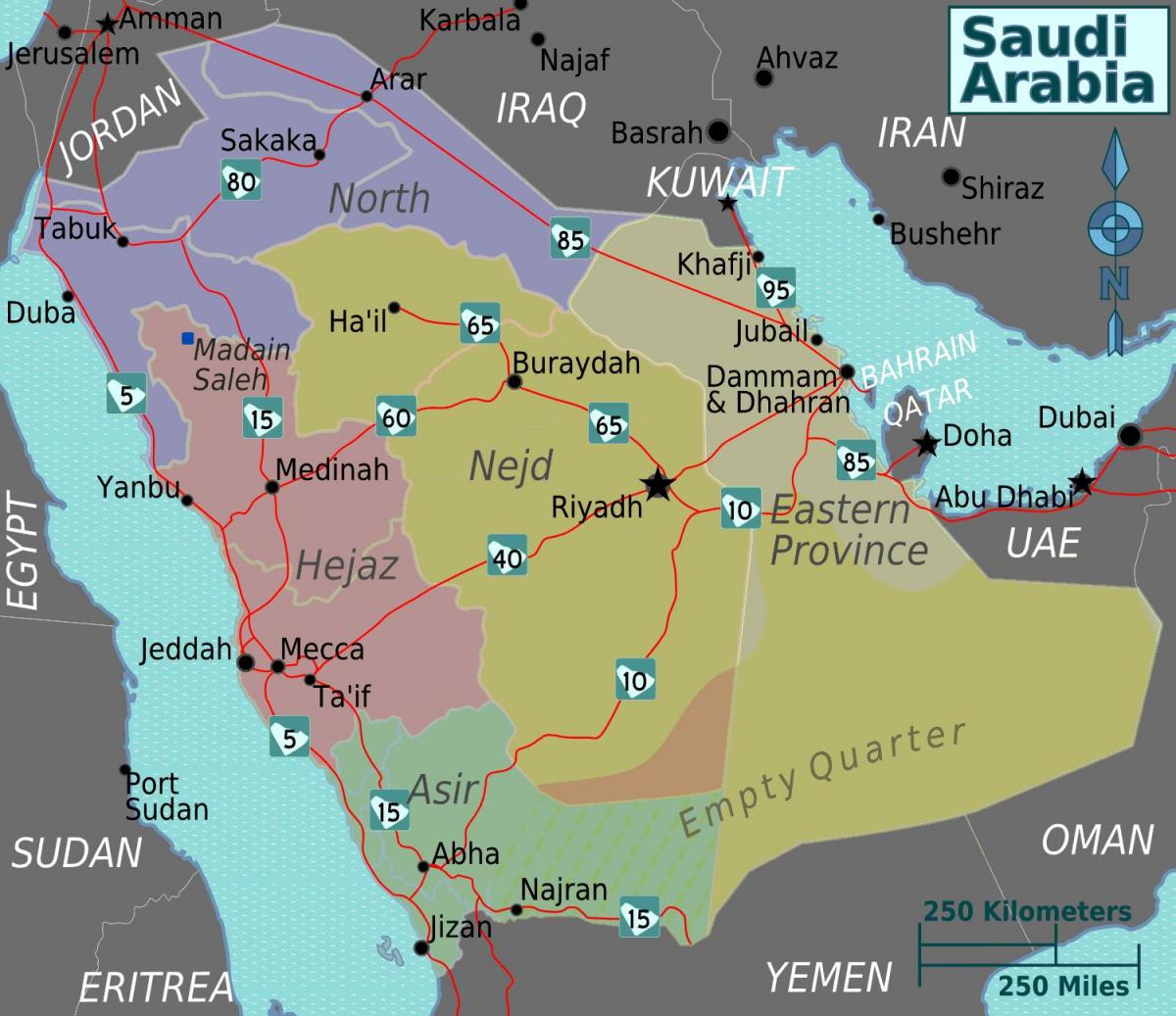 Kaart turaif, Saudi Araabia