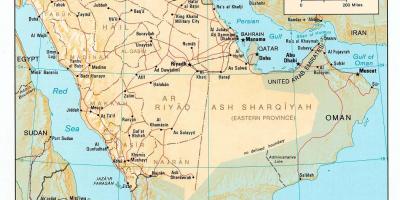 Saudi Araabia kaart hd