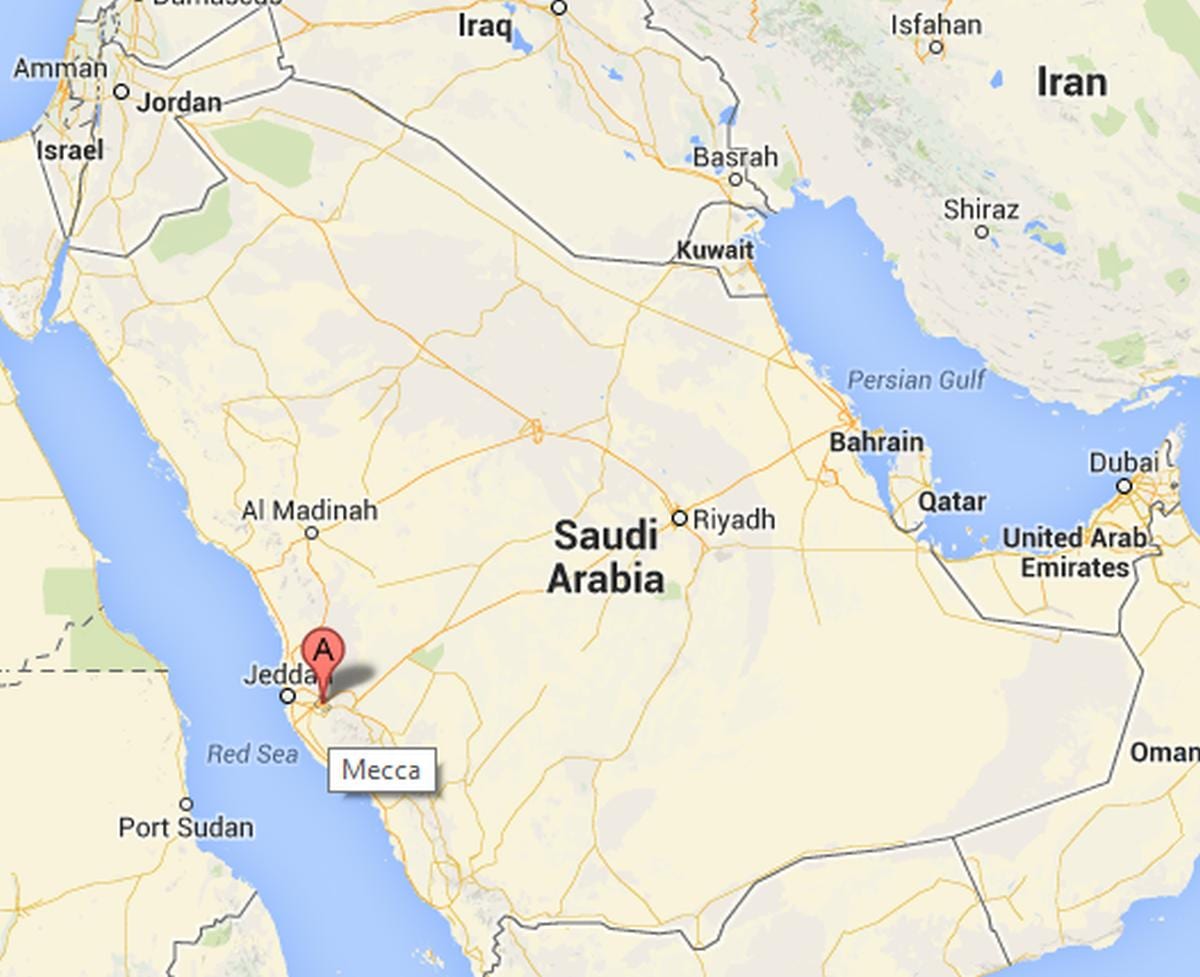 Kaart meka Saudi Araabia