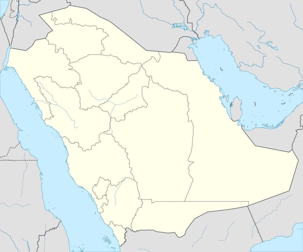 Kaart Saudi Araabia aastal