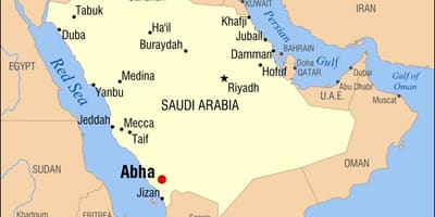 Abhā KSA kaart