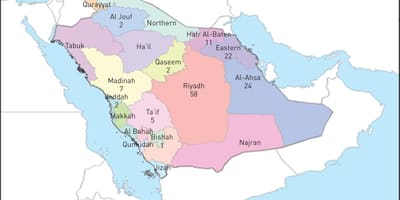Kaart al ahsa, Saudi Araabia