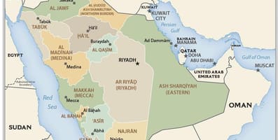 Qassim Saudi Araabia kaart