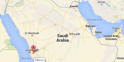 Kaart meka Saudi Araabia