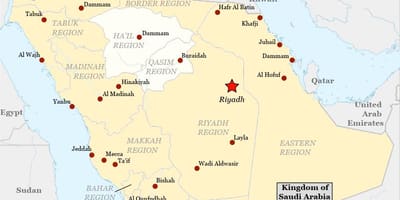 Kaart najran, Saudi Araabia