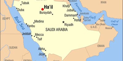Kaart hail, Saudi Araabia