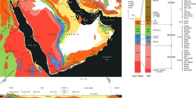 Geoloogilise kaardi Saudi Araabia