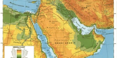 Kaart Saudi Araabia kõrb