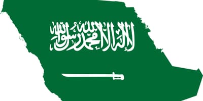 Saudi Araabia kaart lipp