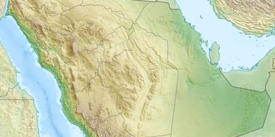 Kaart Saudi Araabia mäed
