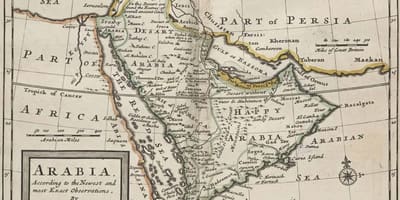 Kaart vana-Saudi Araabia